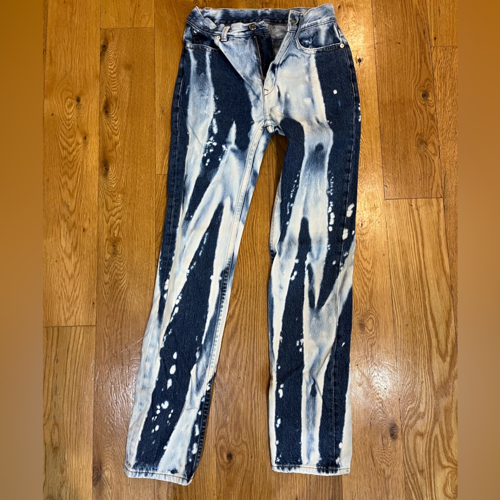 Helmut Lang acid wash jeans